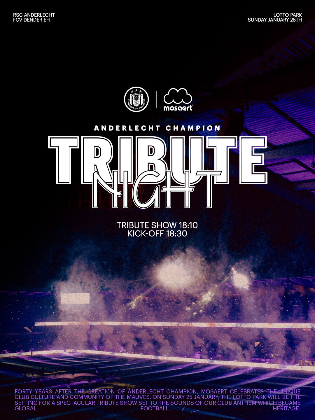 Anderlecht Champion Tribute Night